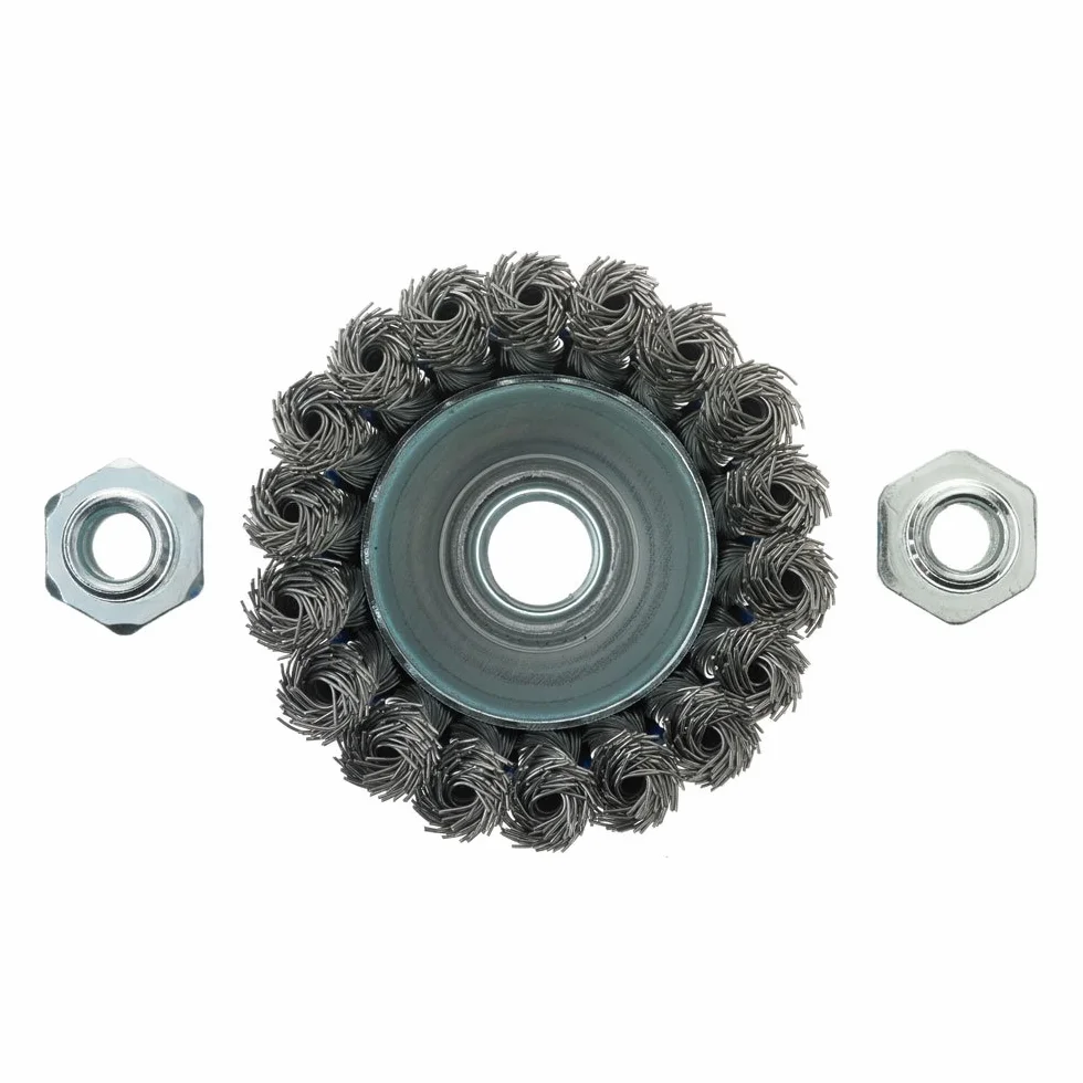 Szczotka do kubka ze stali nierdzewnej 2-3/4" x 5/8"-11 M10 do szlifierek kątowych Mercer Industries