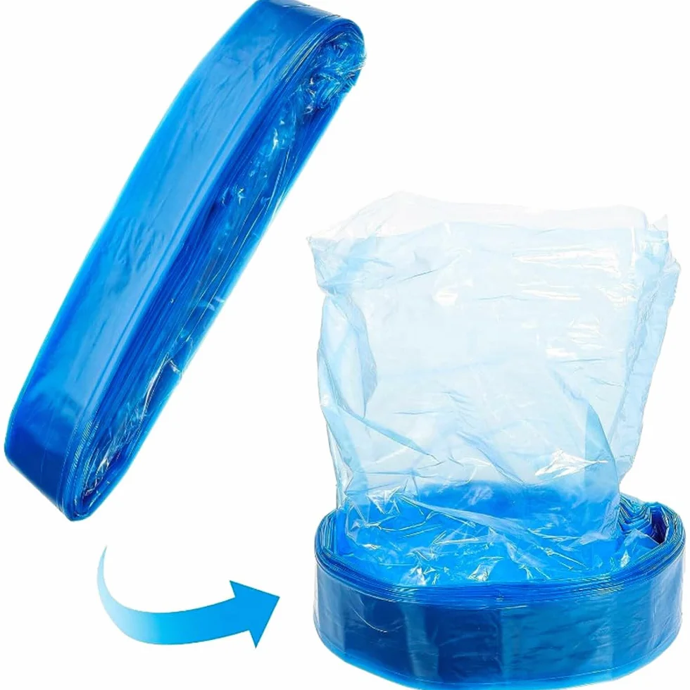 POFET Zestaw 5 wkładów Pierścienie foliowe do napełniania Torby do napełniania Kompatybilny wkład kasowy do Litter Genie XL/LitterLocker Fashion/LitterLocker LitterLocker II/LitterLocker