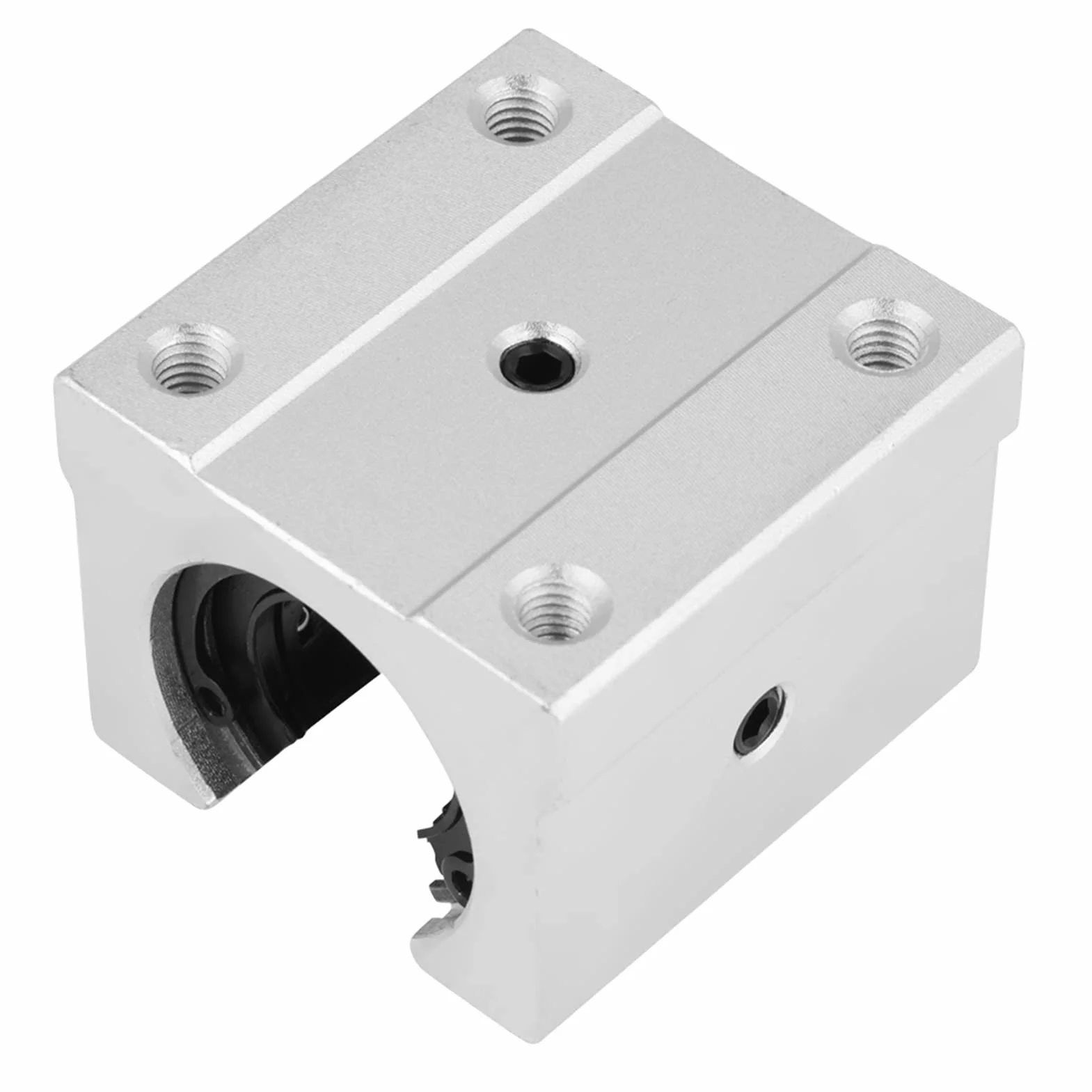 SBR20UU Blok Łożyska Liniowego 20mm Stop Aluminium Otwarte Łożysko Kulkowe Części Routera CNC 4 Sztuki
