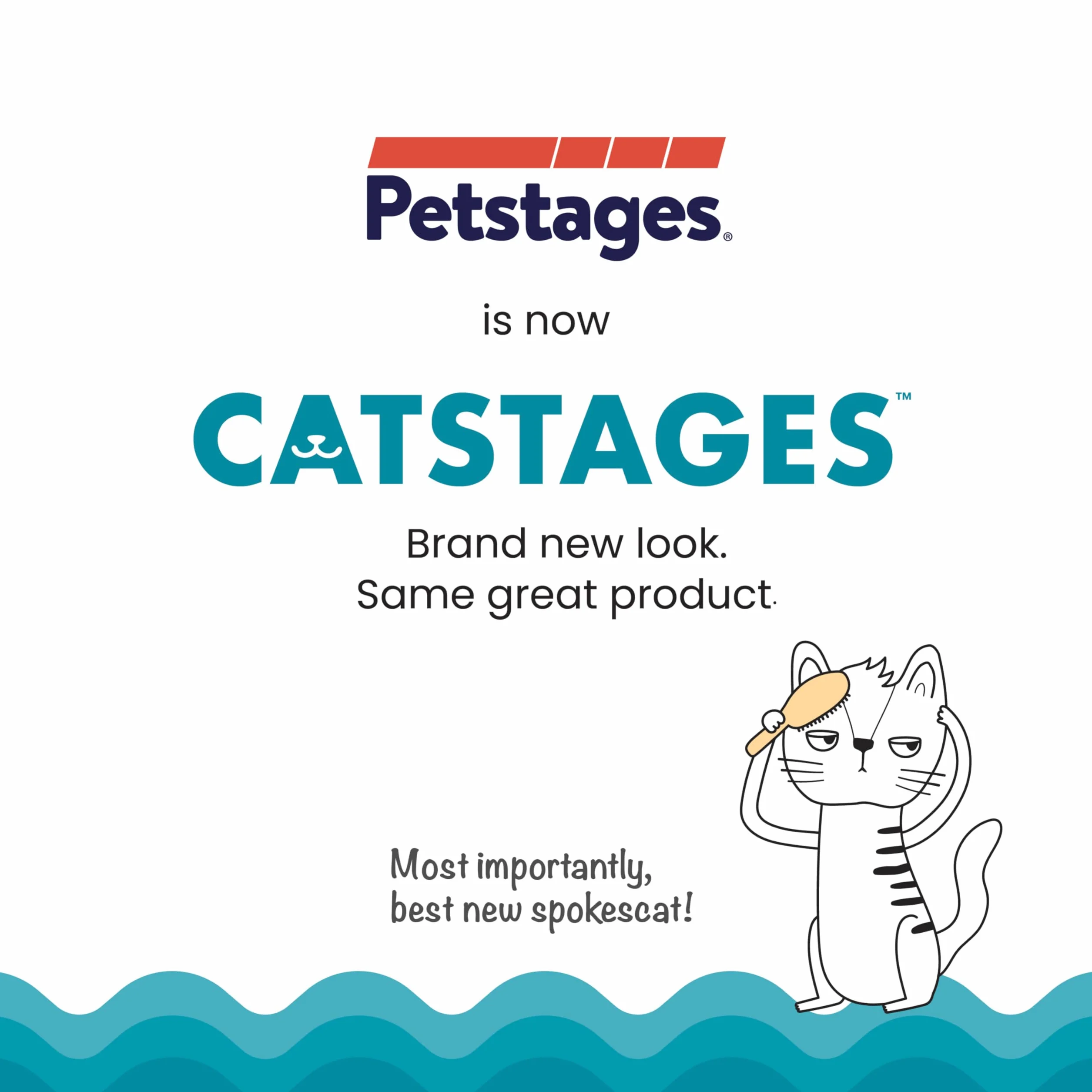Petstages Fresh Breath Mint Stick Zabawka dentystyczna dla kotów zielony