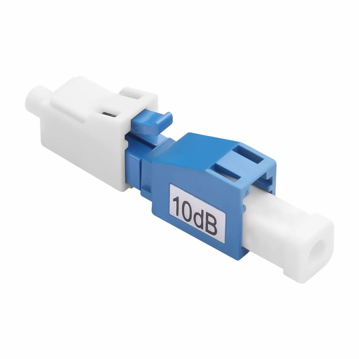 QIANRENON 10dB LC/UPC Światłowód Stały Tłumik LC Męski Żeński Adapter Jednomodowy Fixed Attenuator Złącze, Tłumienie Wartość 10dB±1, dla CATV FTTH Redukcja optyczna Moc
