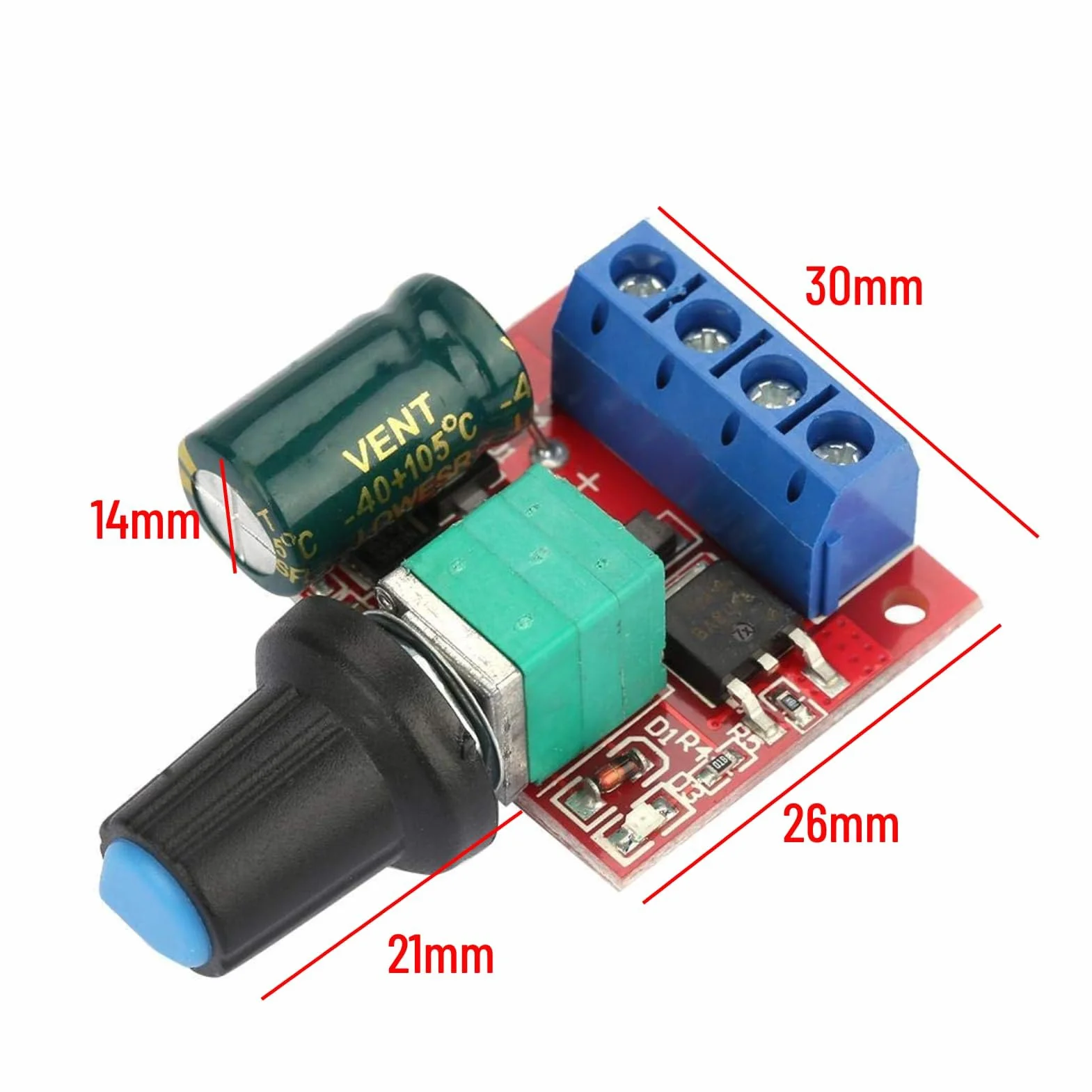 Regulowany regulator napięcia Przełącznik sterownika silnika 5 V-28 V 5A PWM DC Regulator prędkości silnika DC Przełącznik kontrolera Regulator napięcia Ściemniacz LED