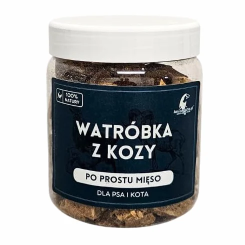 Liofilizowana wątróbka kozia 80g dla psa i kota alergia pokarmowa ZDROWY PRZYSMAK