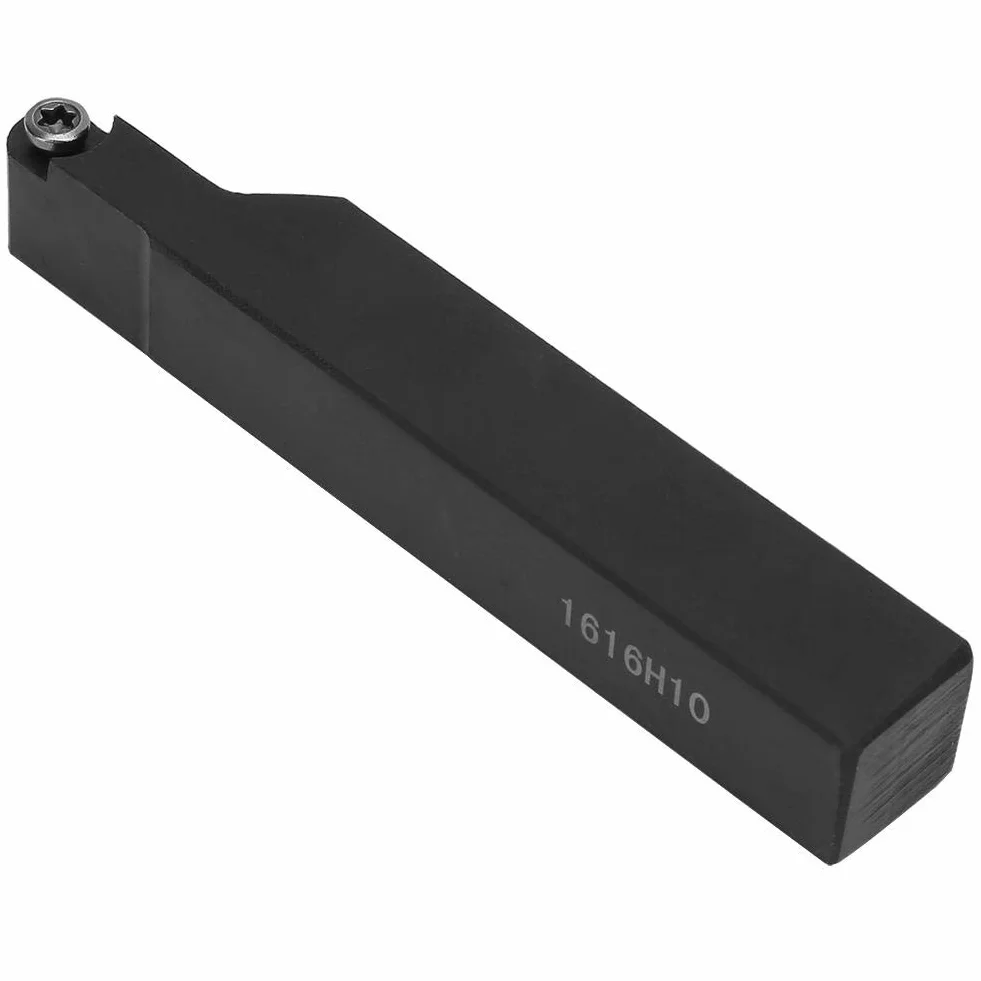 Uchwyt tokarski, 1x SRAPR1616H10 uchwyt tokarski + 10x płytki wieloostrzowe RPMT10T3MO + 1x klucz, stal nierdzewna