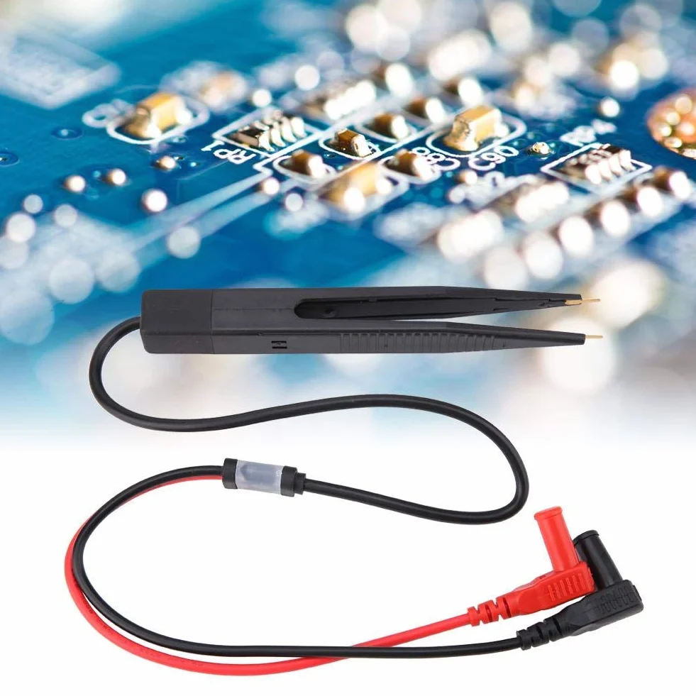 Przewód sondy multimetrycznej SMD SMT chip pojemnościowy klips do długopisu do multimetru biały