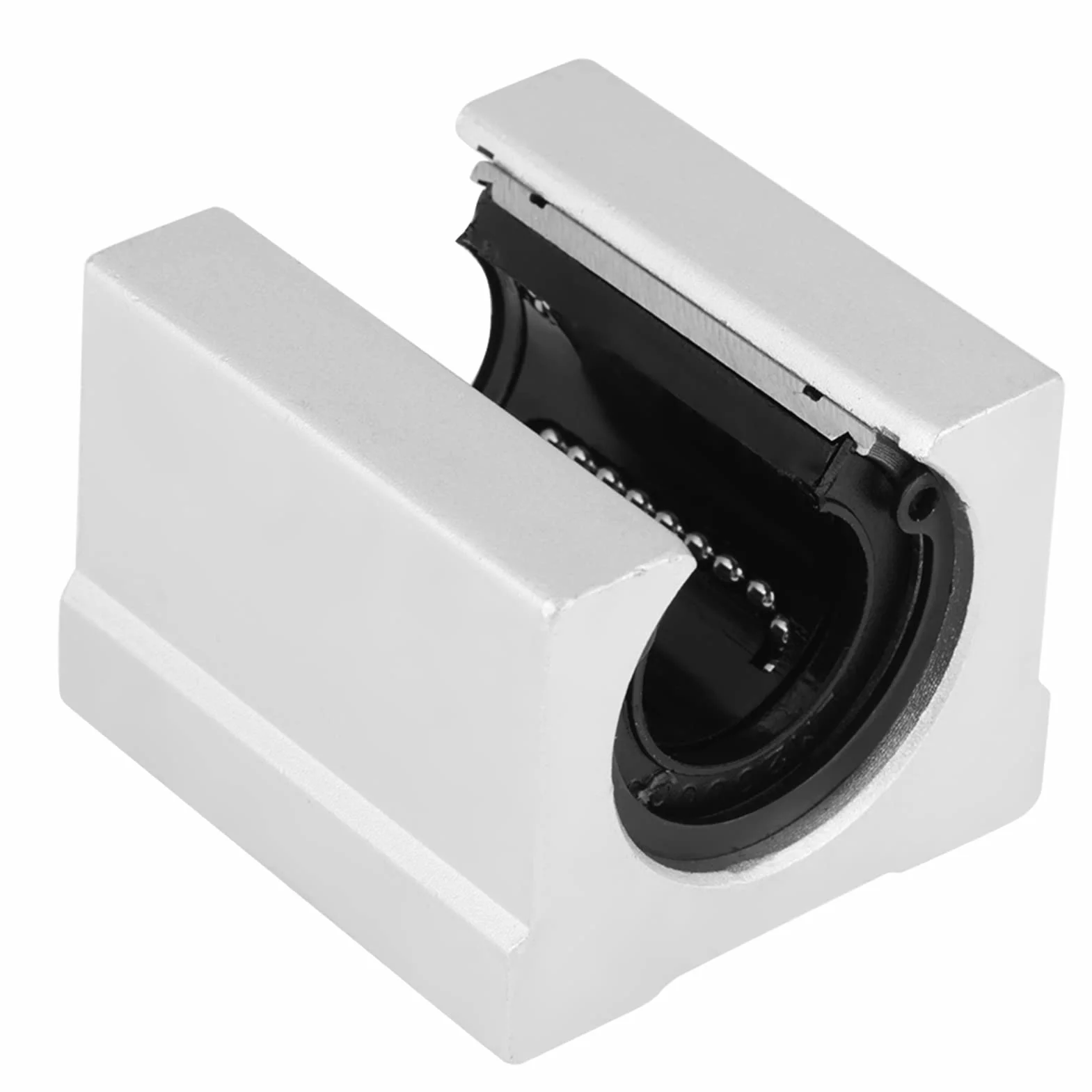 SBR20UU Blok Łożyska Liniowego 20mm Stop Aluminium Otwarte Łożysko Kulkowe Części Routera CNC 4 Sztuki