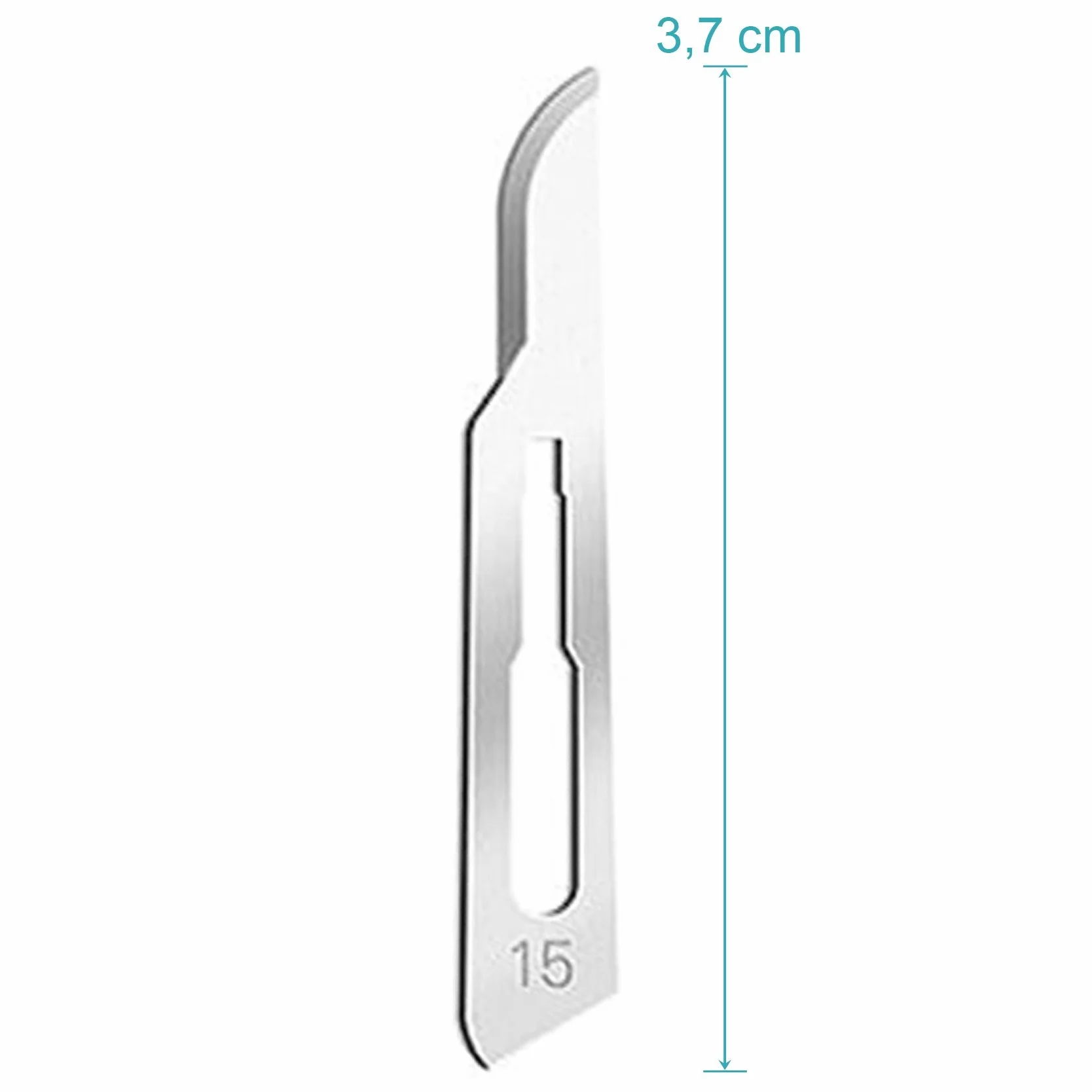 May Zestaw 60 sterylnych ostrzy skalpela fig. 10-15 ze stali węglowej do majsterkowania, dermaplaningu