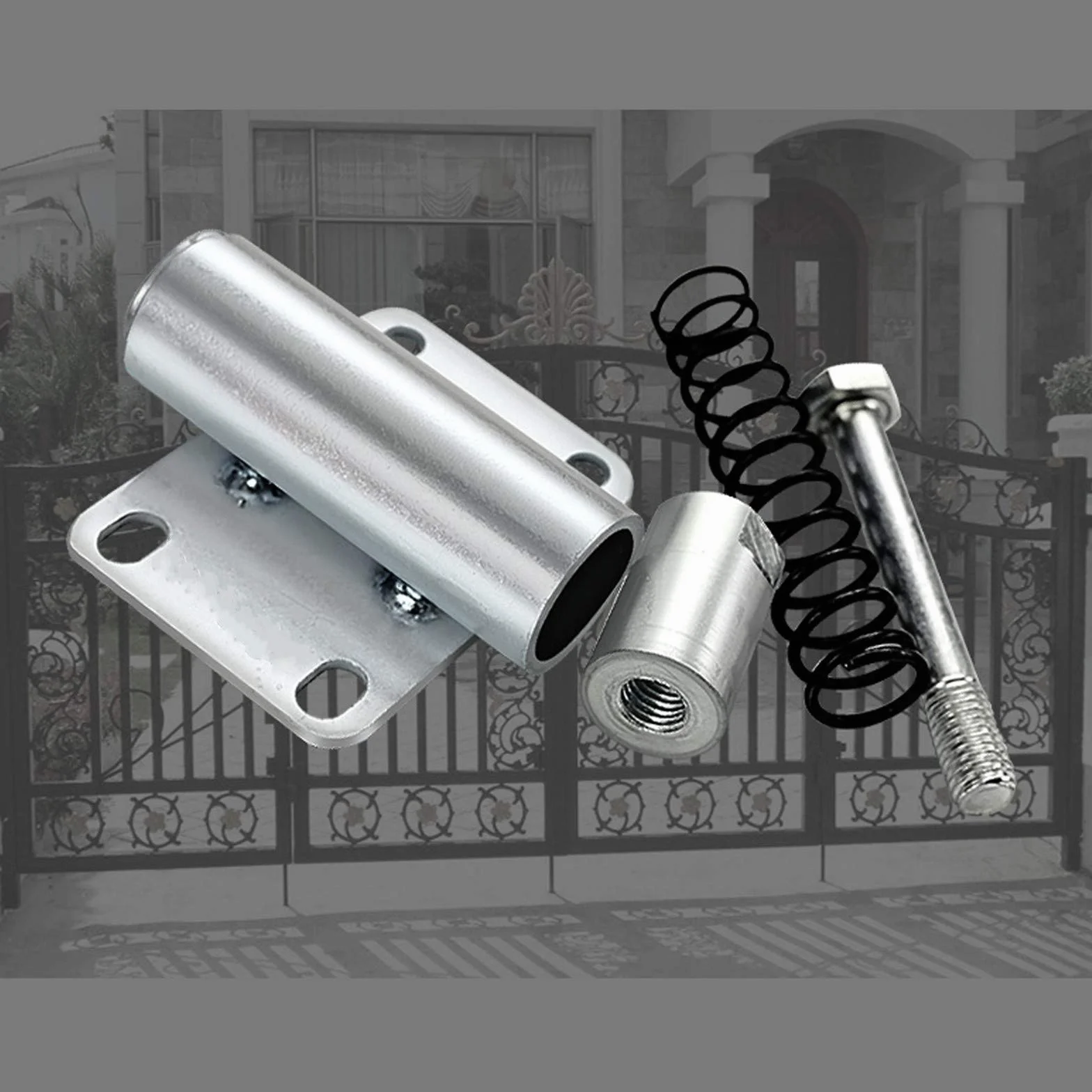 Zapasowe kółka samonastawne, obrotowe kółko do mebli, 4-calowe koło bramy Sprężynowe kółko obrotowe Wytrzymałe kółka Kółka gumowe do mebli, regulacja wysokości 30/60 mm, nośność 176 funtów, z uniwersa