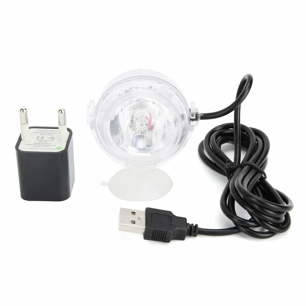 Zatapialne światło Punktowe LED do Akwarium, Lampa Oświetleniowa do Akwarium Wodoodporne Akwarium Mini LED Reflektor do Nurkowania Kolorowy Powolny Błysk do Oświetlenia