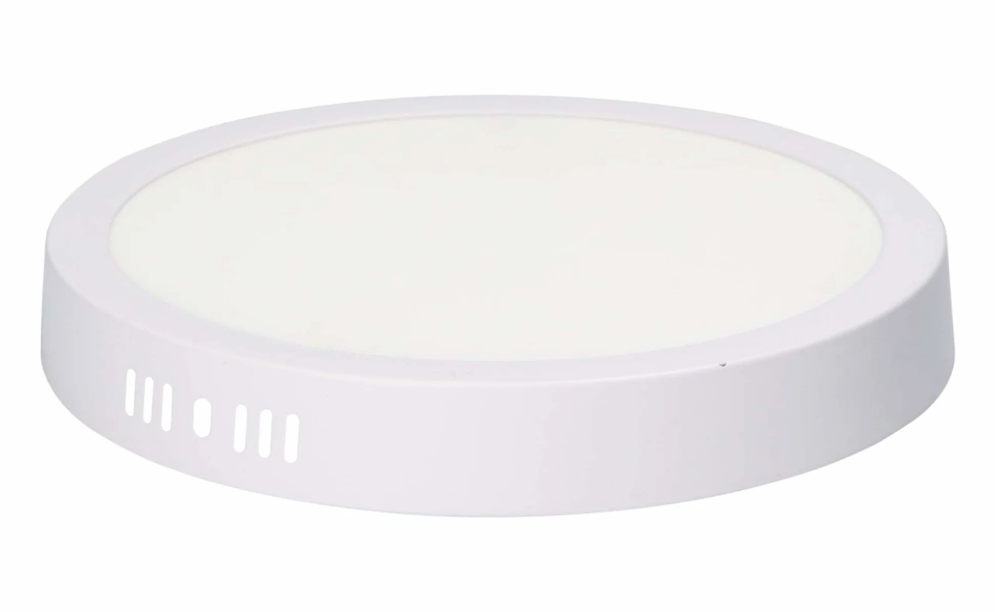 LumenTEC Panel LED do zabudowy, lampa sufitowa LED, 12 W, okrągła panel, LED, 960 lm + transformator, 3000 K, 230 V (12 W, ciepła biel)