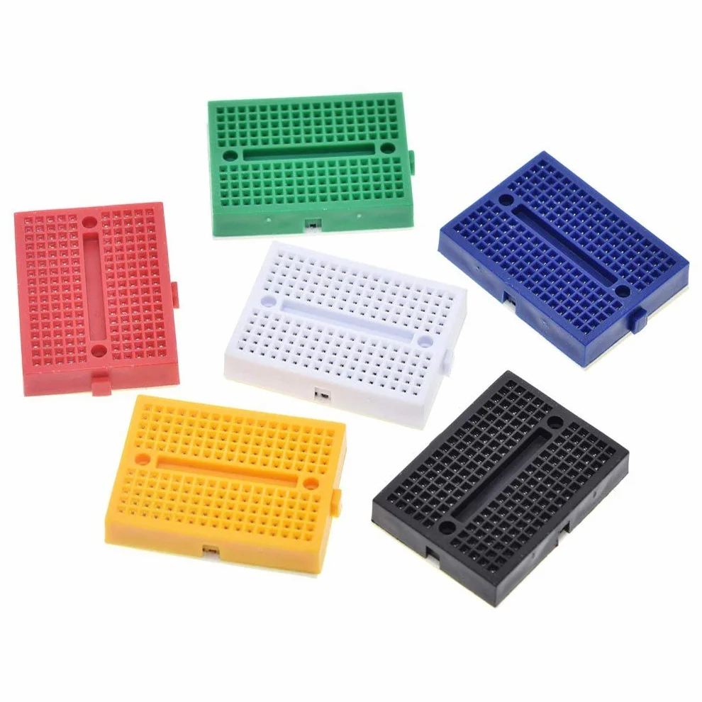 Hailege 6szt. SYB-170 Płytka prototypowa bez lutowania 170 punktów łączeniowych Mini płytka prototypowa YB-170 Płytka PCB prototypowa z wkładką samoprzylepną z tyłu dla