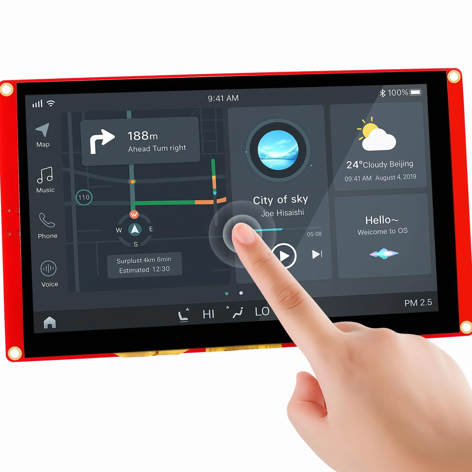 ELECROW Wyświetlacz ESP32, ESP32-S3 CrowPanel Basic 7-calowy ekran dotykowy 800x480 HMI IPS z ekranem dotykowym 240 MHz ESP32-S3 odpowiedni do projektu ESPHome/Home Assistant