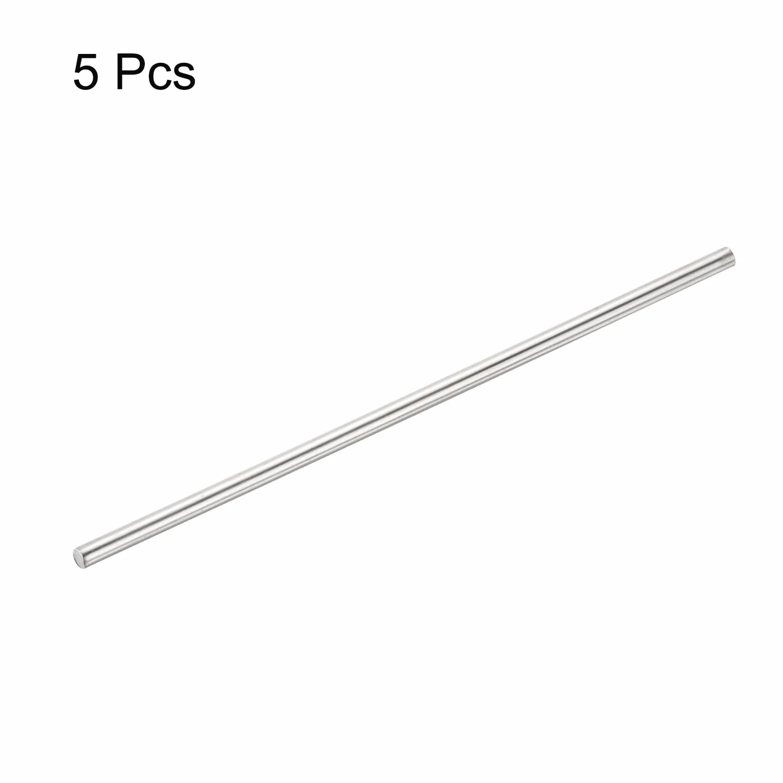 QUARKZMAN Okrągły pręt ze stali nierdzewnej 304, 4 mm x 100 mm, do różnych projektów typu "zrób to sam", model samochodu samolotu statku, 5 szt
