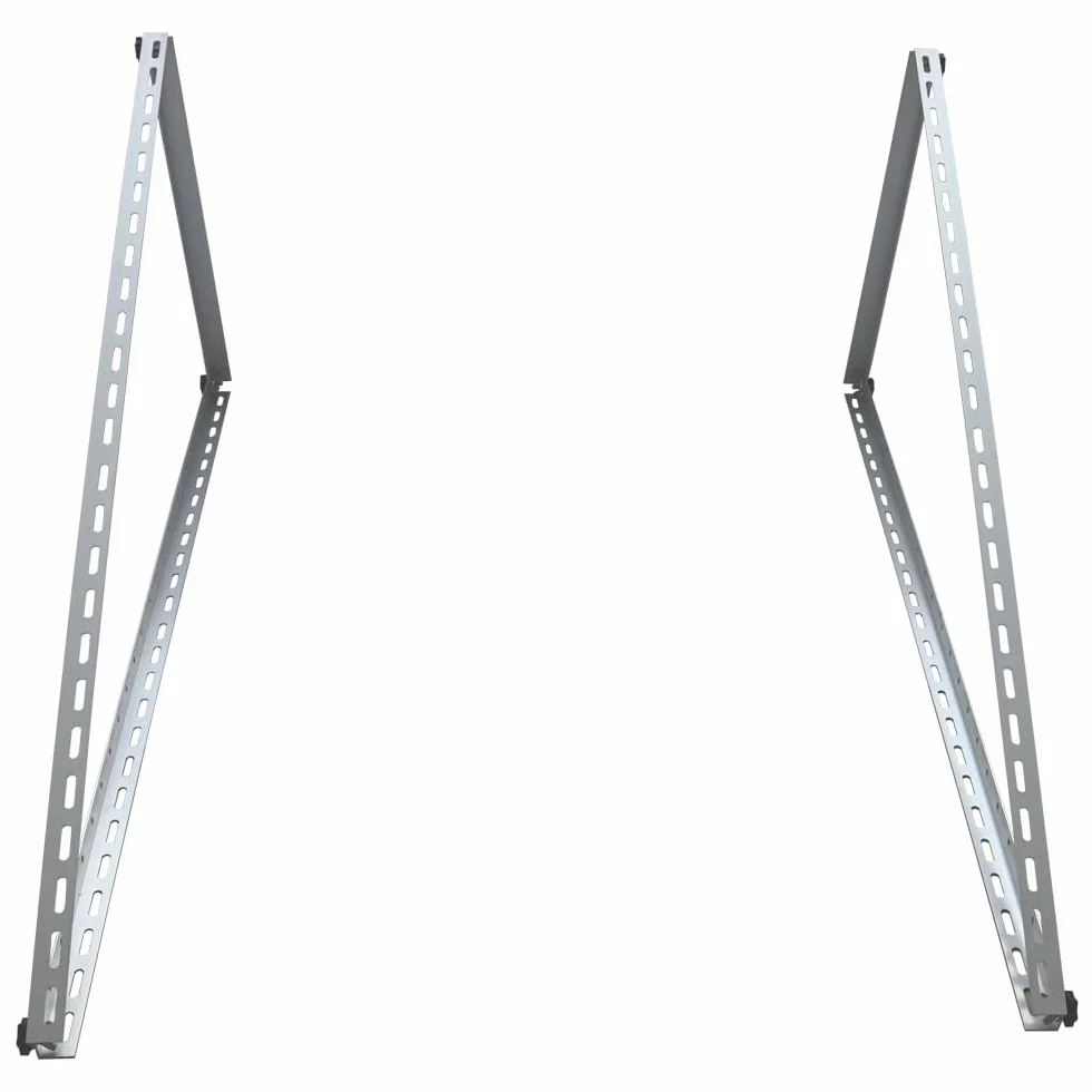 Uchwyt na panel słoneczny aluminium do 118 cm płaski dach PV regulacja 0-90° zestaw