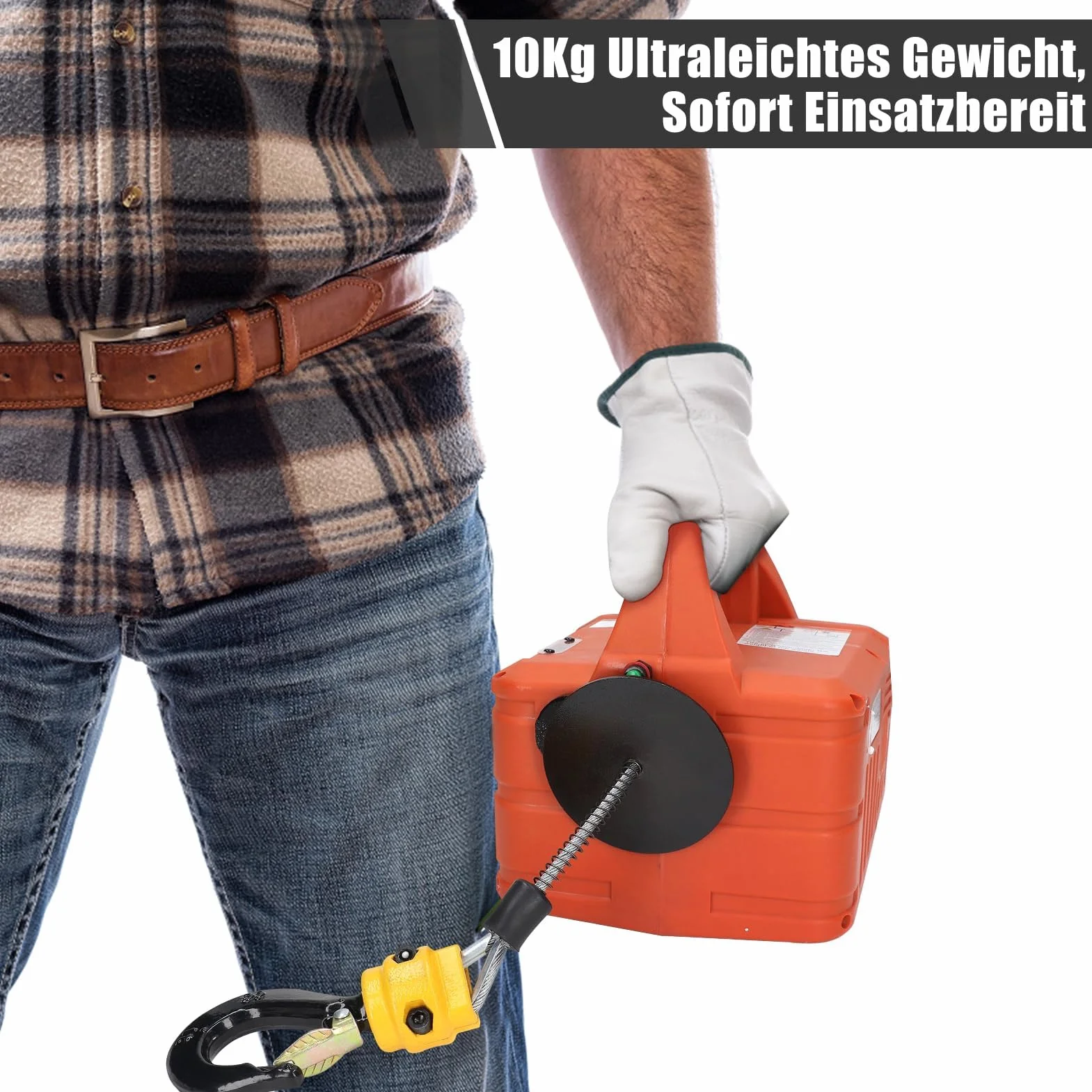 Elektryczna Wciągarka Linowa 500 kg z Bezprzewodowym Pilotem, Wysokość Podnoszenia 7,6 m