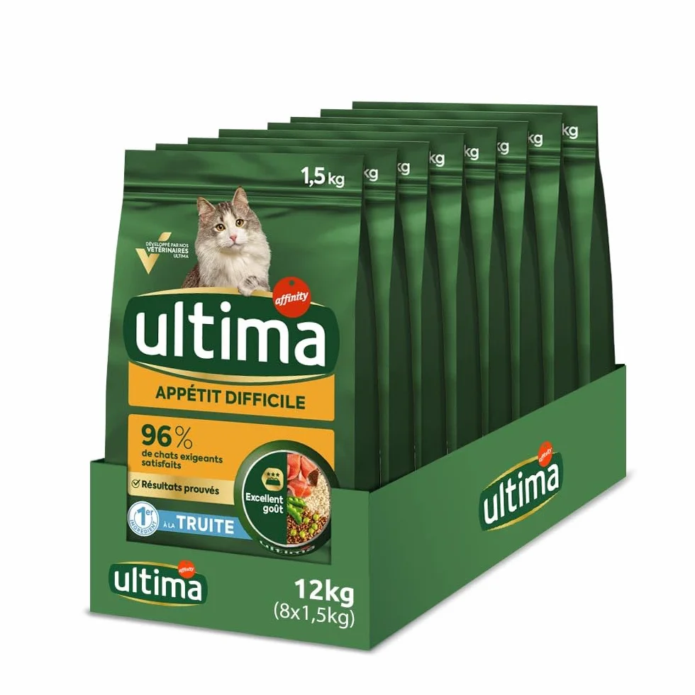 Ultima Cat Karma Trudny Apetyt z pstrągiem 8x1,5kg