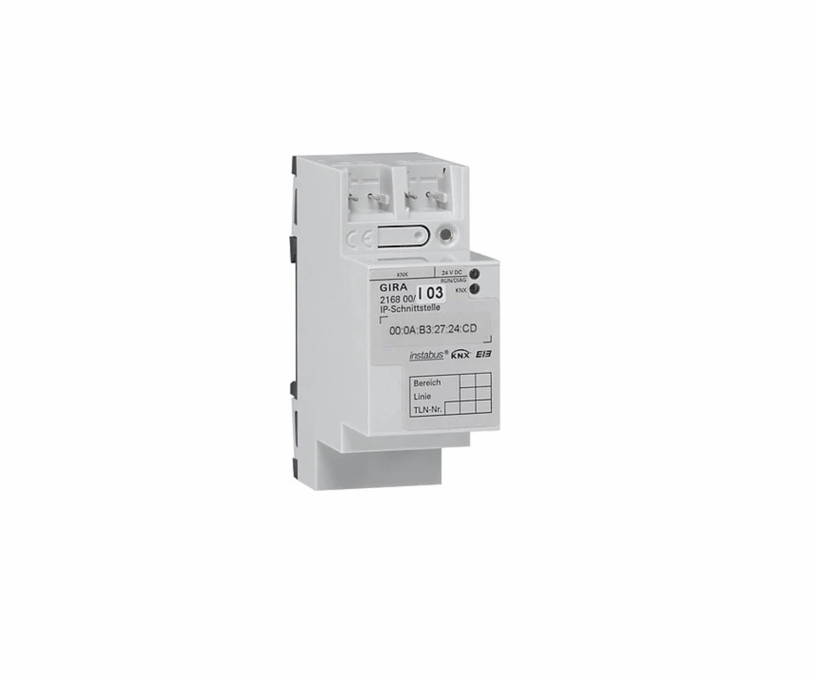 Gira 216800 IP Interfejs KNX obsługa jedną powierzchnią REG