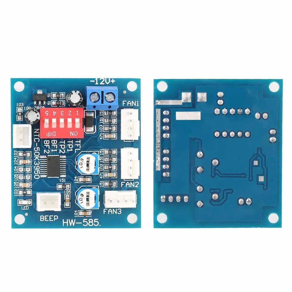 Temperaturregler DC 12 V Vierdraht Thermostat PWM Drehzahlregler Regler Modul Temperatur Relais Für PC