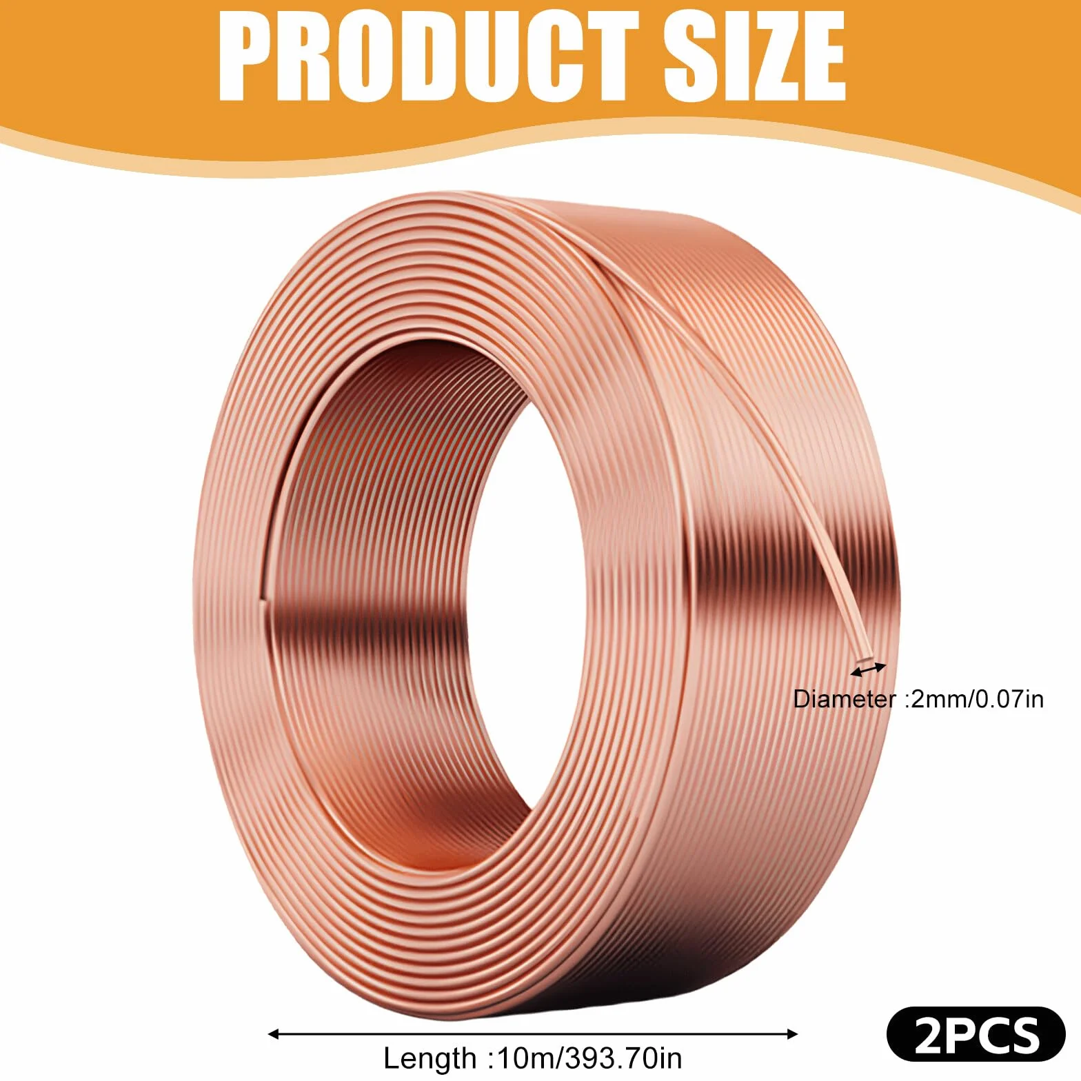 2 Rolki Drutu Miedzianego, 1 mm x 10 m, Czysty i Izolowany Drut Magnetyczny Do Produkcji Silnika Elektromagnetycznego, Ogrodu, Roślin i Warzyw