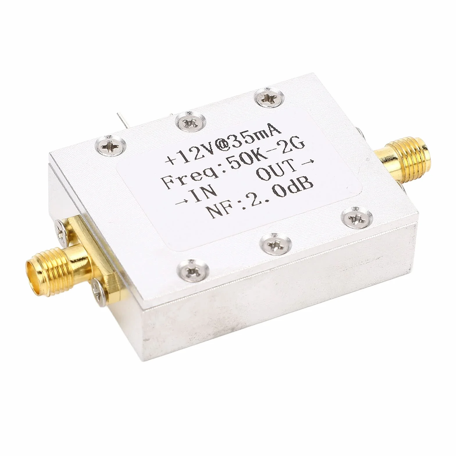 Wzmacniacz szerokopasmowy LNA 50 K do 2 GHz High-Gain