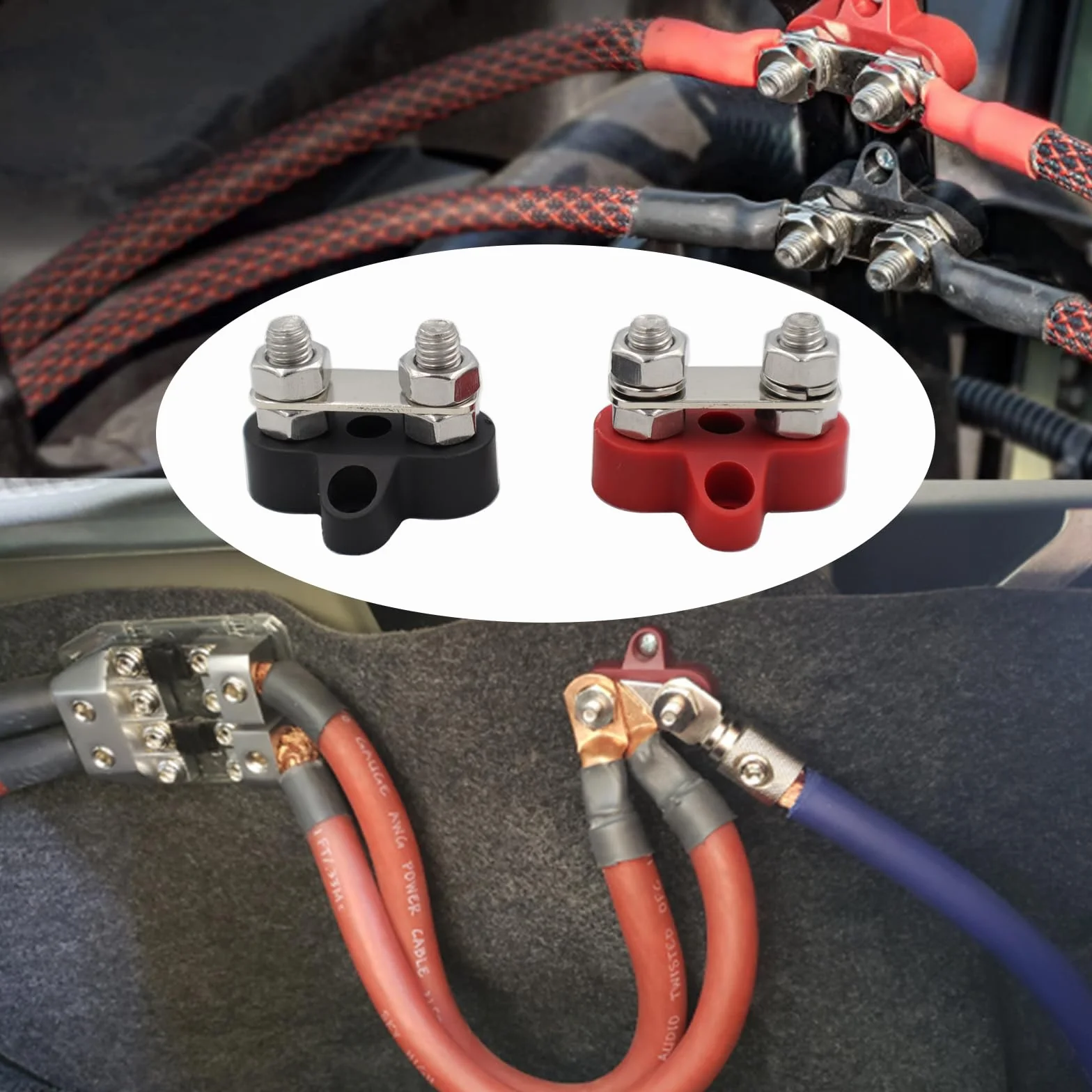 Busbar akumulatora M8 blok rozdzielczy do przyczep kempingowych