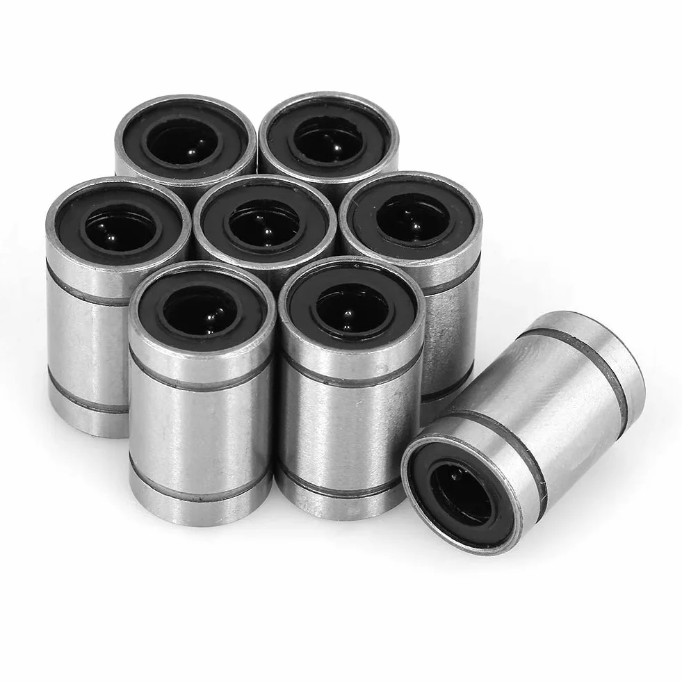 8 szt. LM6UU łożysko kulkowe liniowe łożysko kulkowe łożyska stalowe łożyska miniaturowe 6 mm małe łożysko do drukarki 3D części CNC