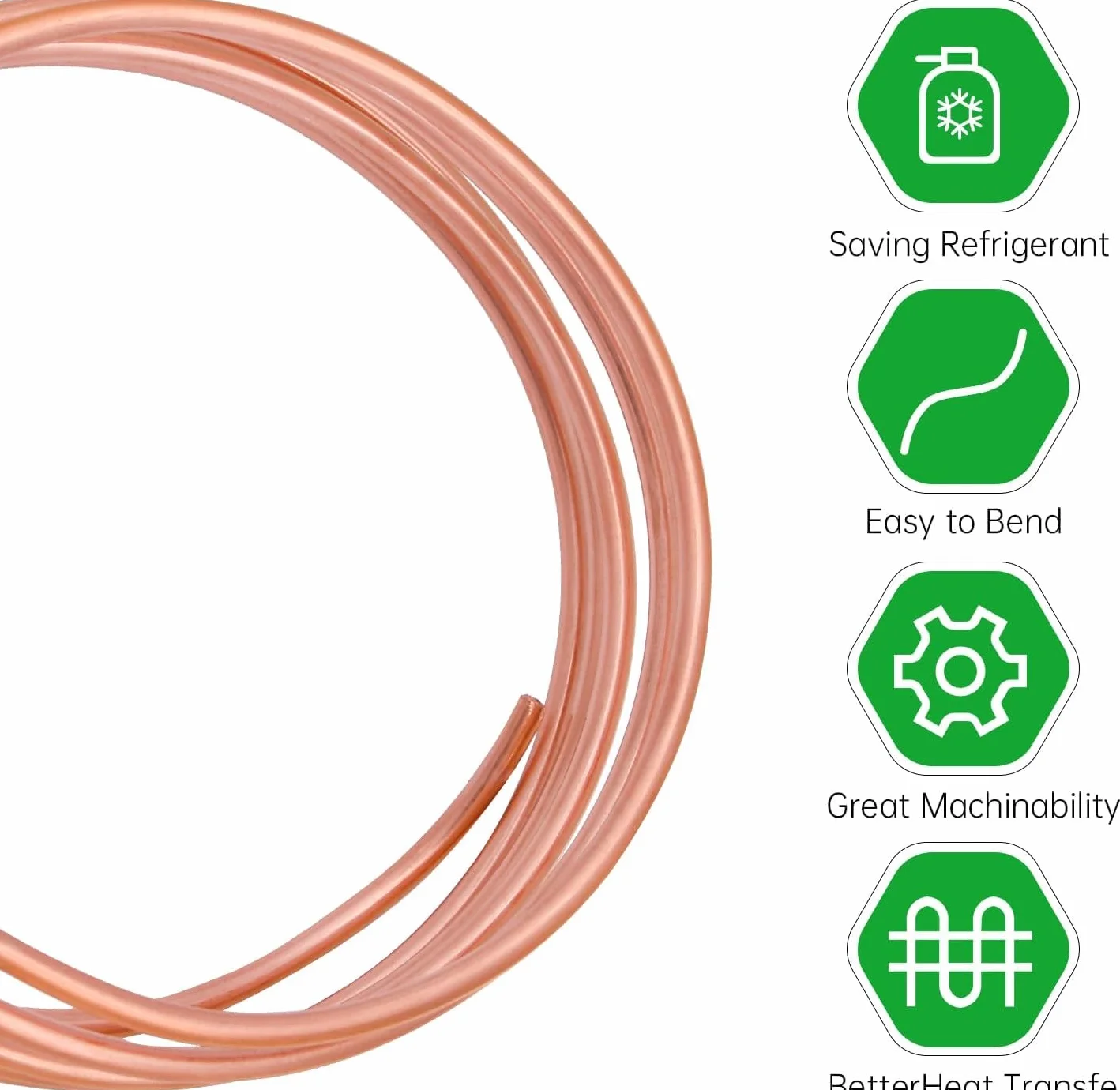 Rura miedziana miękka 2 m 4 mm x 3 mm do lodówki zamrażarki klimatyzacji
