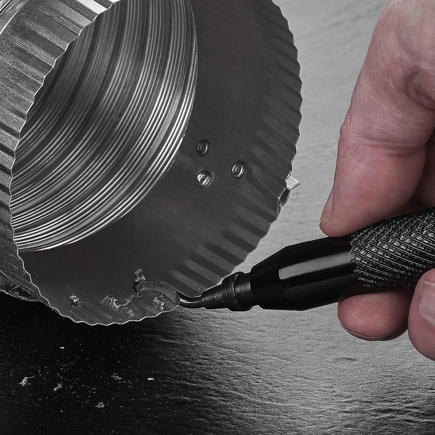 SENENQU Uniwersalne narzędzie do usuwania zadziorów z 15 zapasowymi ostrzami, aluminiowym uchwytem, obrotowym o 360°, metalowe ostrze do drukarki 3D, tworzywo sztuczne, aluminium i stal nierdzewna