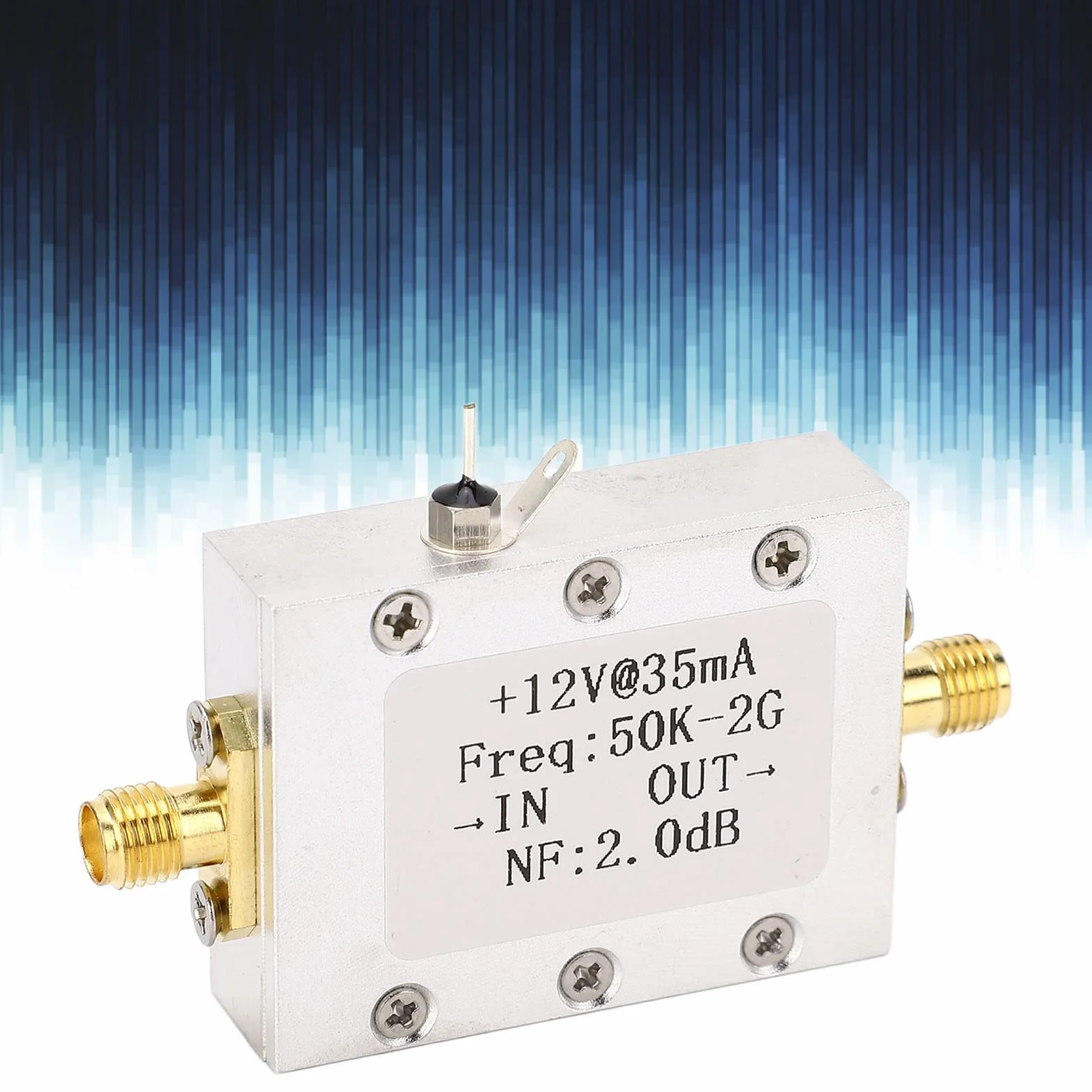 Wzmacniacz szerokopasmowy LNA 50 K do 2 GHz High-Gain