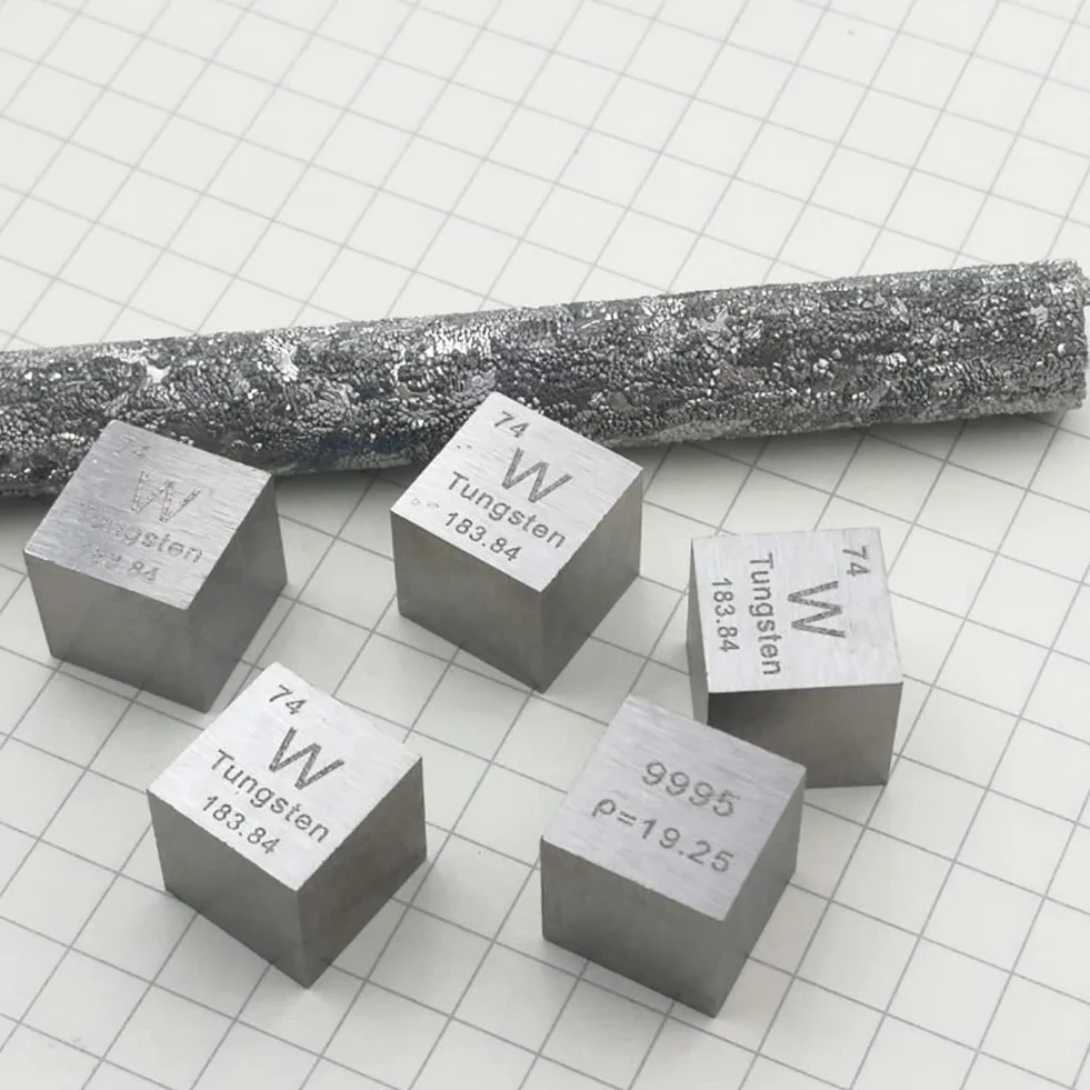 Element Cube Set 10mm Czysty Metal Cubest Carbon Tungsten Tin Bismuth Titanium Nickel