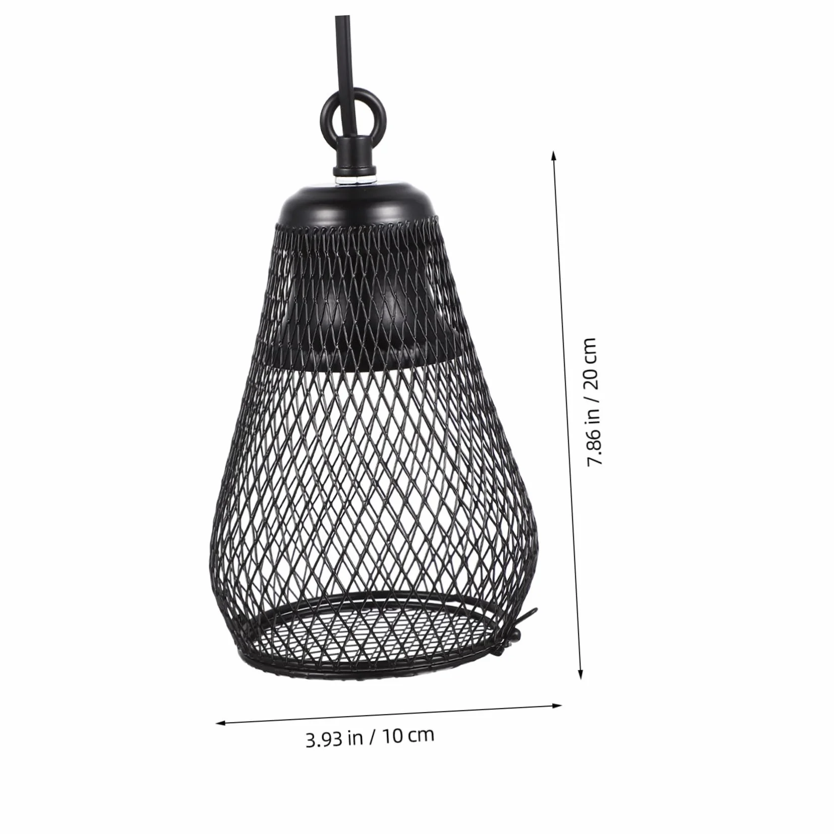 Happyyami Pokrywa Lampy Grzewczej Dla Gadów Osłona Przeciw Oparzeniom Do Lampy Grzewczej Akcesorium Do Terrarium Duża z Hakiem Eu