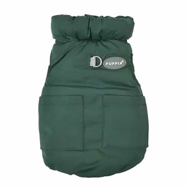 PUFFER VEST JUMPER Płaszcz dla psa Zielony L