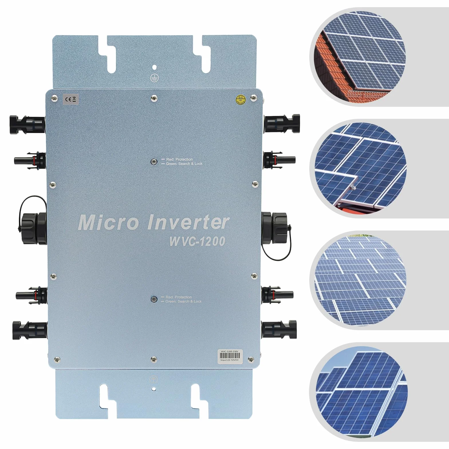 Falownik do podłączenia sieci słonecznej 1200 W mikroinwerter do podłączenia sieci słonecznej wodoodporny mikroinwerter solarny umożliwia precyzyjną kontrolę
