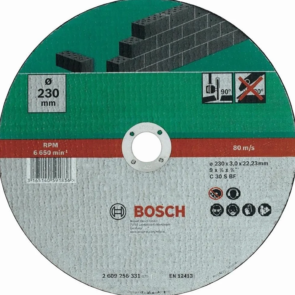Bosch Home and Garden 2609256331 DIY tarcza do cięcia kamień 230 mm x 3 mm prosta