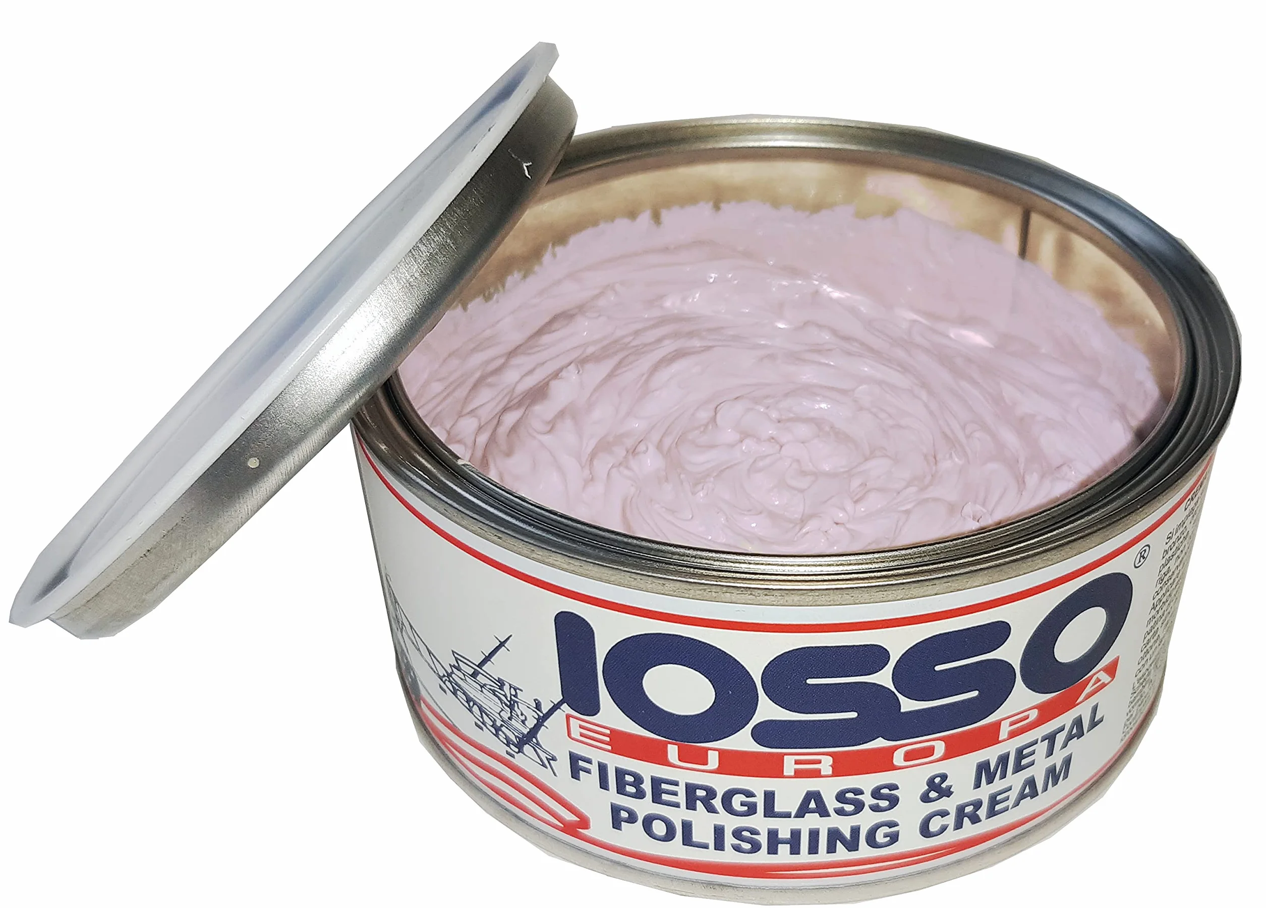 Iosso Europa Fiberglass & Metal Pasta Polerska, Różowy, 250 ml