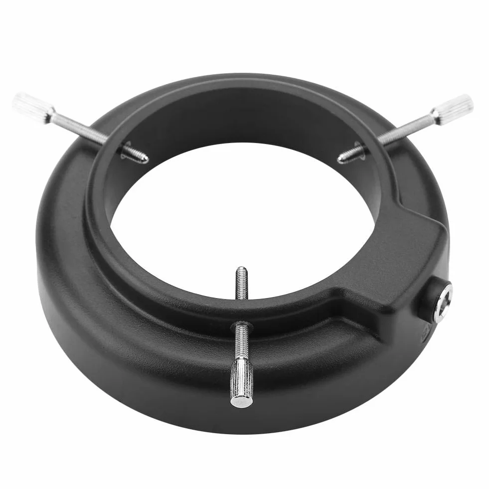 Mikroskop z oświetleniem LED, kamera mikroskopowa 3,5 W 56 diod LED do źródła światła, pierścieniowa z regulacją jasności 220 V, do mikroskopu stereo, biały (wtyczka UE)