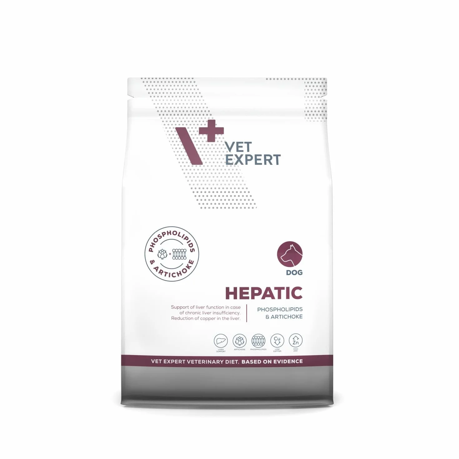 VET EXPERT HEPATIC DOG 2 kg - sucha karma weterynaryjna dla psów z przewlekłą niewydolnością wątroby