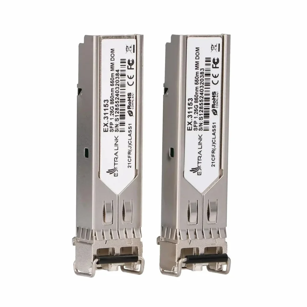 Moduł SFP 1.25G LC Duplex Multimode 850 nm 550 m MSA Cisco Ubiquiti UniFi Netgear MikroTik TP-LINK