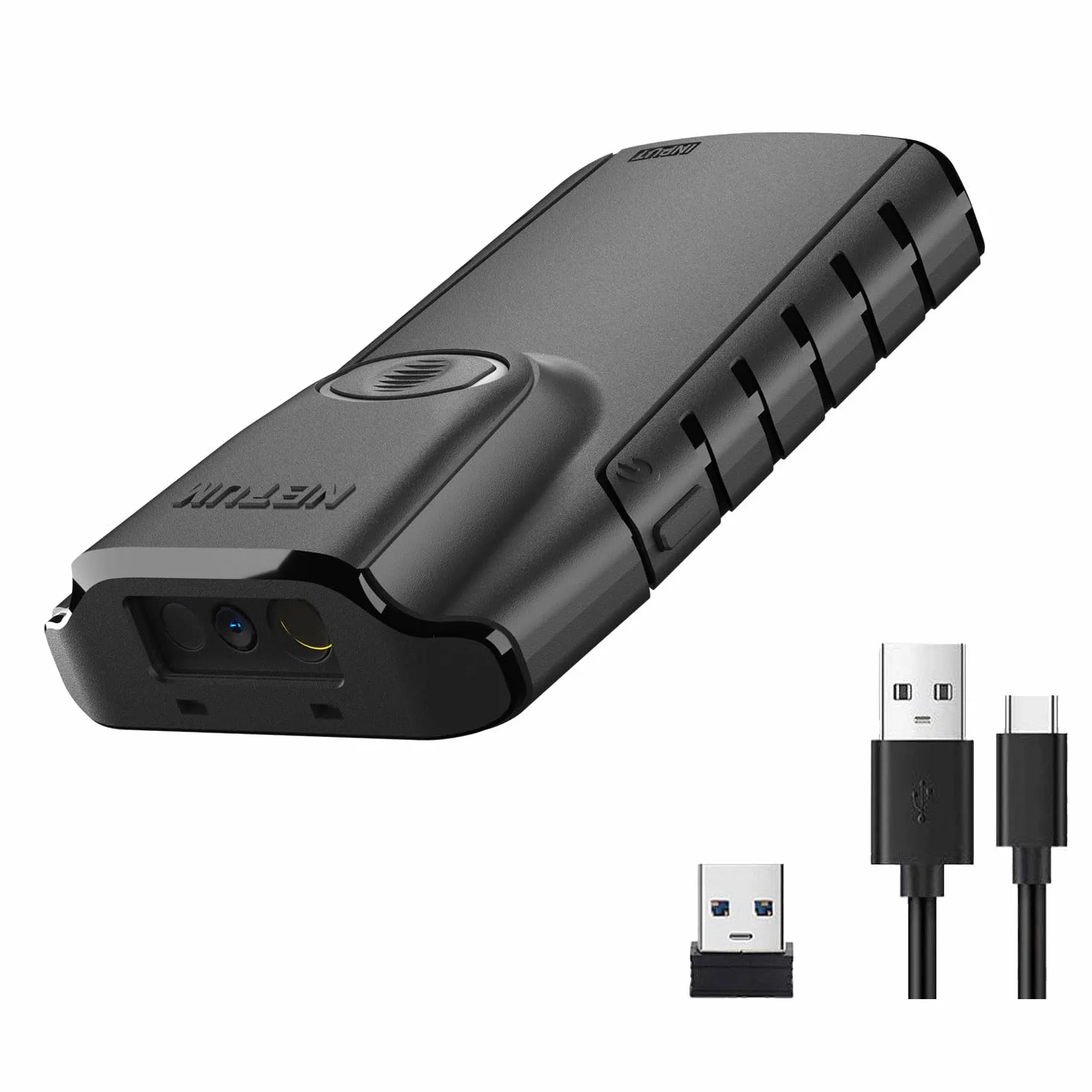 NETUM Skaner kodów kreskowych Bluetooth 2D, przenośny czytnik QR, bezprzewodowy, do magazynów