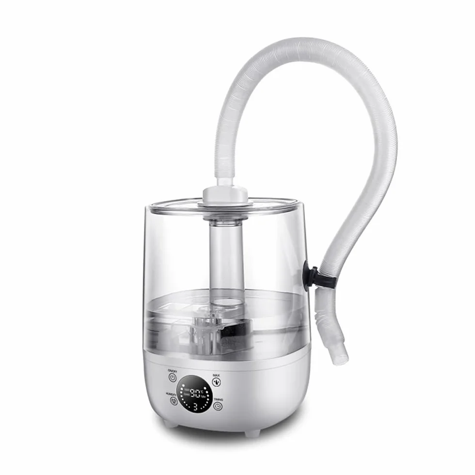 Sarini Nawilżacz powietrza dla gadów do terrariów 4L Duży zbiornik Mist Maker z wysuwaną rurką Cichy atomizer z zabezpieczeniem przed pracą na sucho Idealny dla gadów, płazów i mokrych roślin