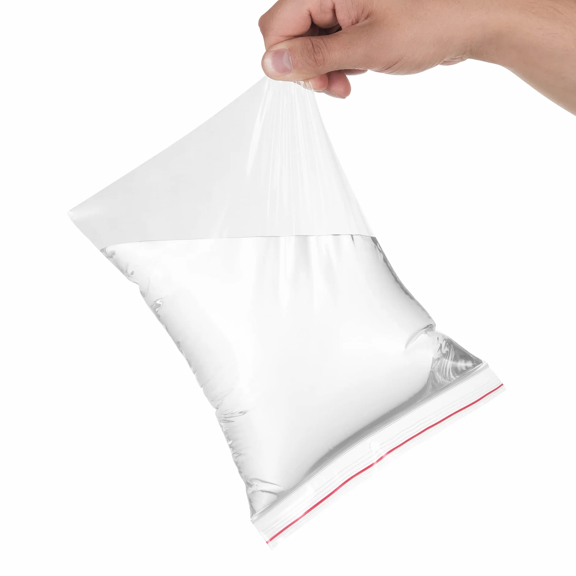 RAGO® Worki z zamkiem błyskawicznym, 40 x 60 mm, wytrzymałe, 100 sztuk, plastikowe torebki, wielokrotnego użytku, torebki foliowe do organizacji