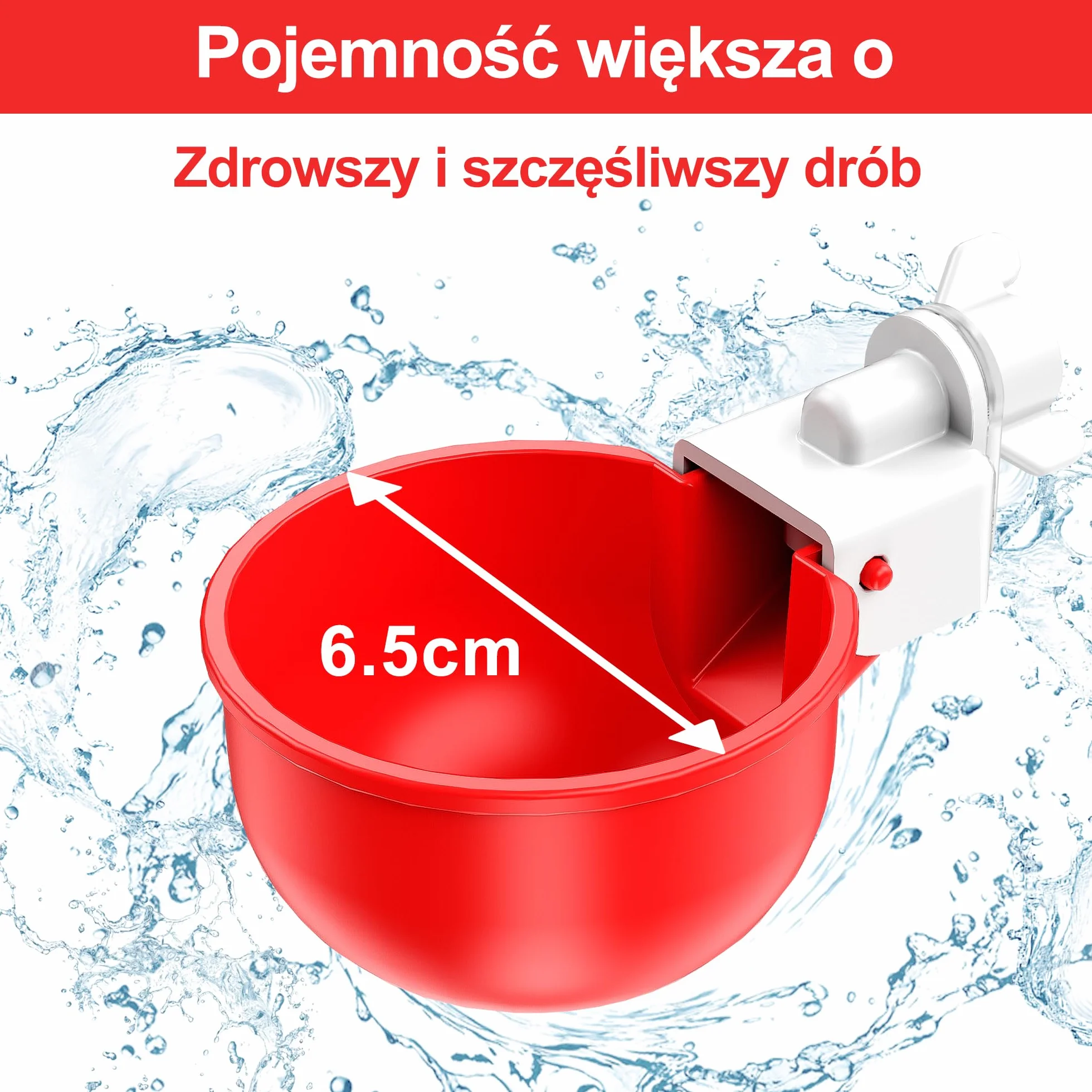 Automatyczne poidło dla kur MPT 1/8 cala zestaw 6 sztuk
