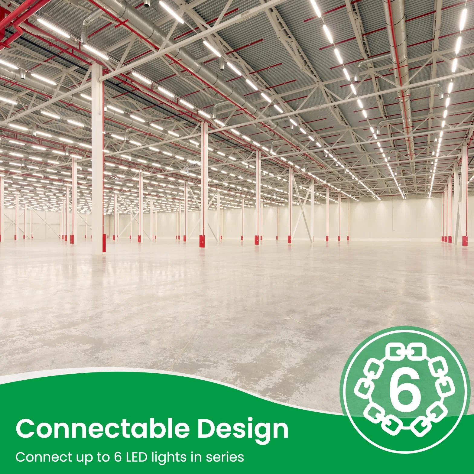 ALUSSO Listwa świetlna LED 120 cm, 36 W, 4320 lm, 4000 K, możliwość łączenia, oświetlenie garażowe, wodoodporne IP65, lampy sufitowe do szopy, warsztatu, biura, kuchni, 2 szt