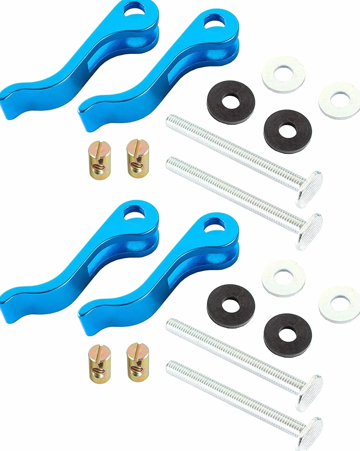 POWERTEC 71502 Aluminiowy zacisk krzywkowy 5/16"-18 4 szt