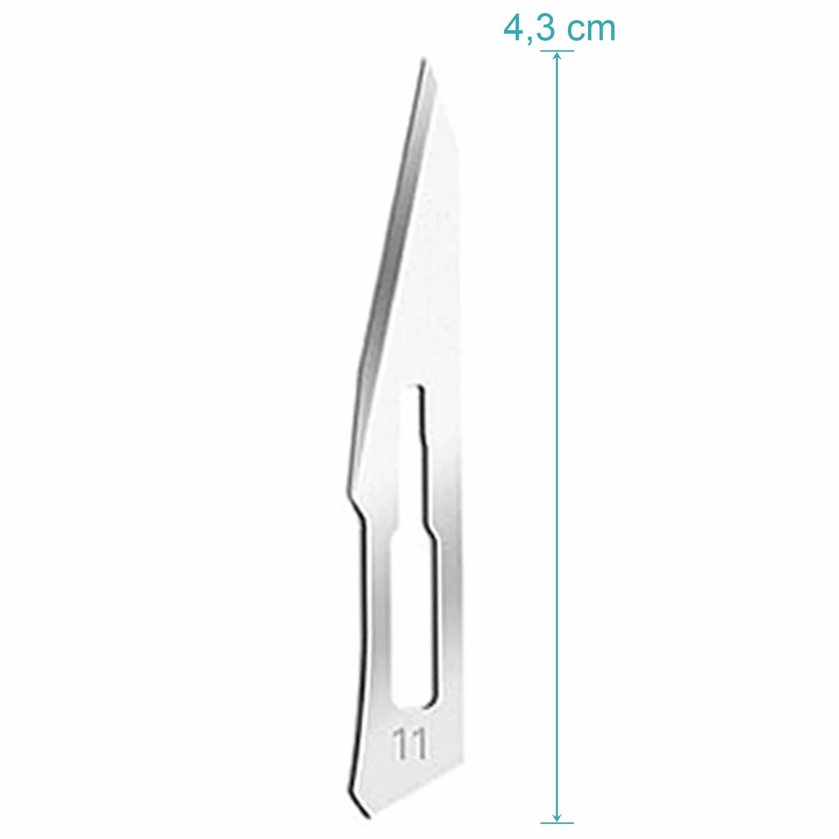 May Zestaw 60 sterylnych ostrzy skalpela fig. 10-15 ze stali węglowej do majsterkowania, dermaplaningu