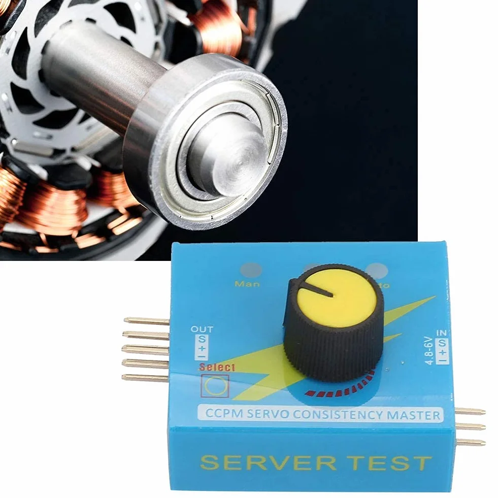 DC 4.2 6.0V 3 Kanały Tester Serwo Serwo, Youmile 2 szt. Tester Serwomechanizmu RC Kontrolery Kontrolery Prędkości Silnika Tester Silnik RC Testowanie ESC z Trójstopniowym