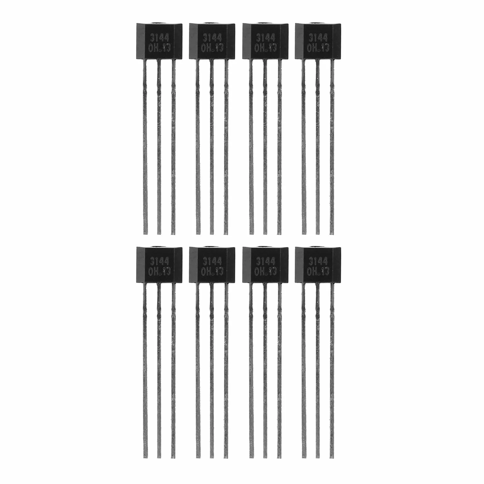 10 sztuk/partia A3144 3144E OH3144E 3-pinowy TO-92UA SIP Czujnik efektu Halla przełącznik do zabawek elektronicznych i sprzętu sportowego
