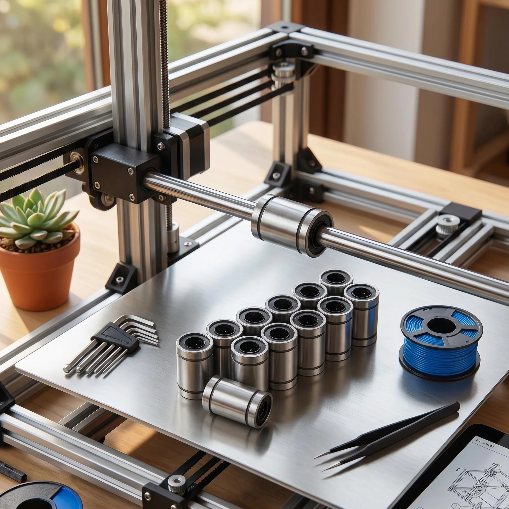 LM8UU Łożyska liniowe kulkowe 12 sztuk 8x15 mm do CNC 3D drukarek
