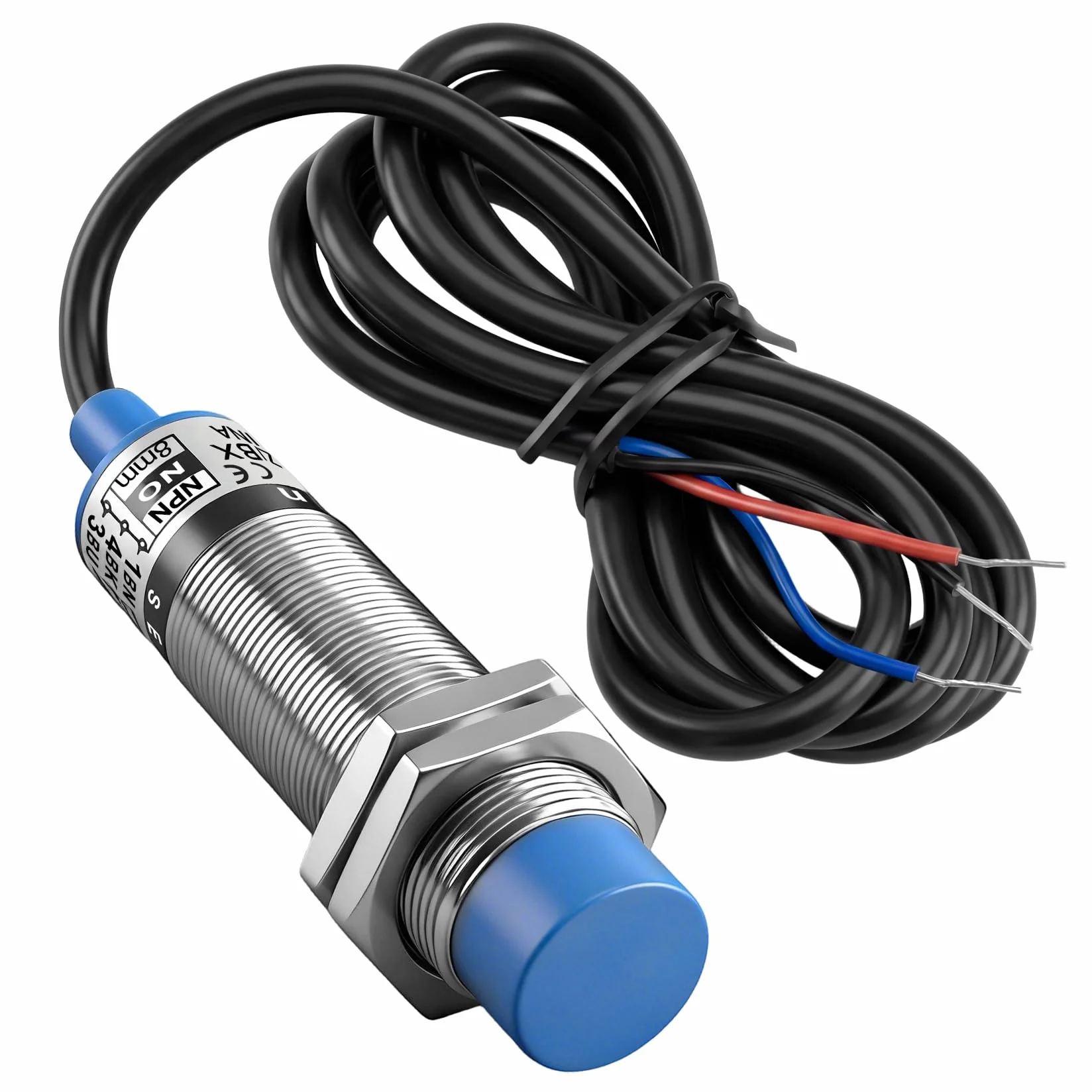Heschen czujnik zbliżeniowy indukcyjny LJ18A3-8-Z/BX 8 mm 10-30 VDC NPN NO 3-przewodowy