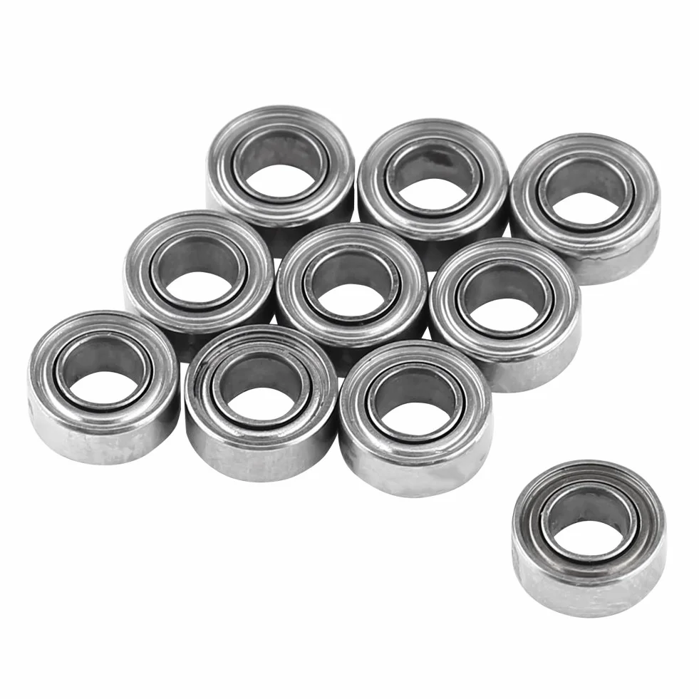 MR63ZZ Double Shielded Bearings Ball mini łożyska, miniaturowe łożyska kulkowe 3 x 6 x 2,5 mm, do drukarek, modelarstwa, 10 sztuk